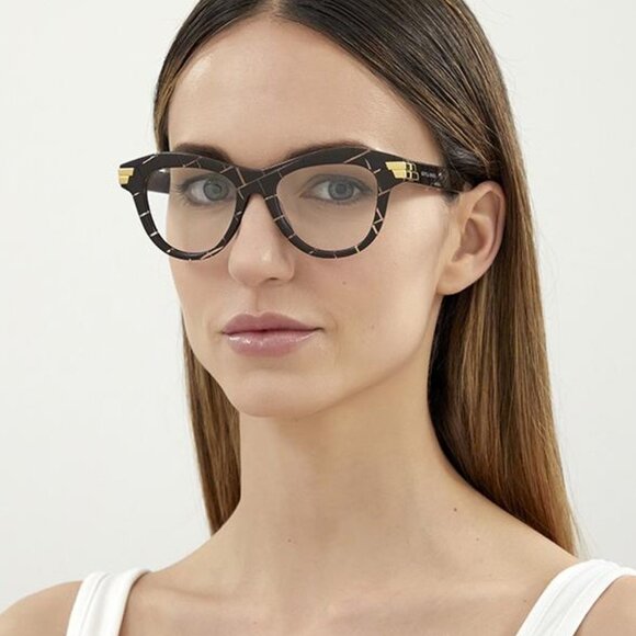 Bottega Veneta BV1105O 001 Cat Eye Eyeglasses 50mm – Black - Picture 2 of 10